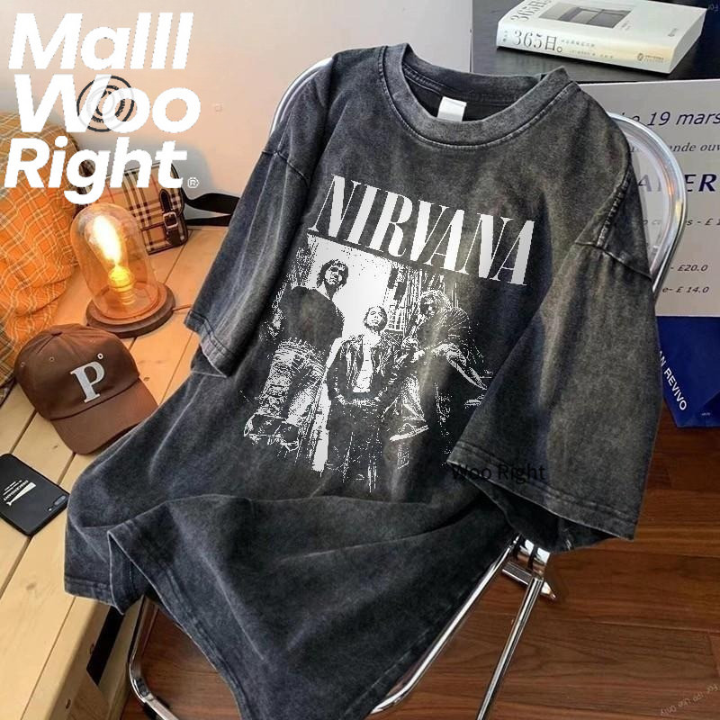 (จัดส่งตลอด 24 ชั่วโมง)Woo Right เสื้อที - เซ็นต์ สำหรับฤดูร้อน ซักผ้า ผ้าผิวหนัง สีอัดแฟชั่น สบาย ๆ ลดรอยความสดใหม่