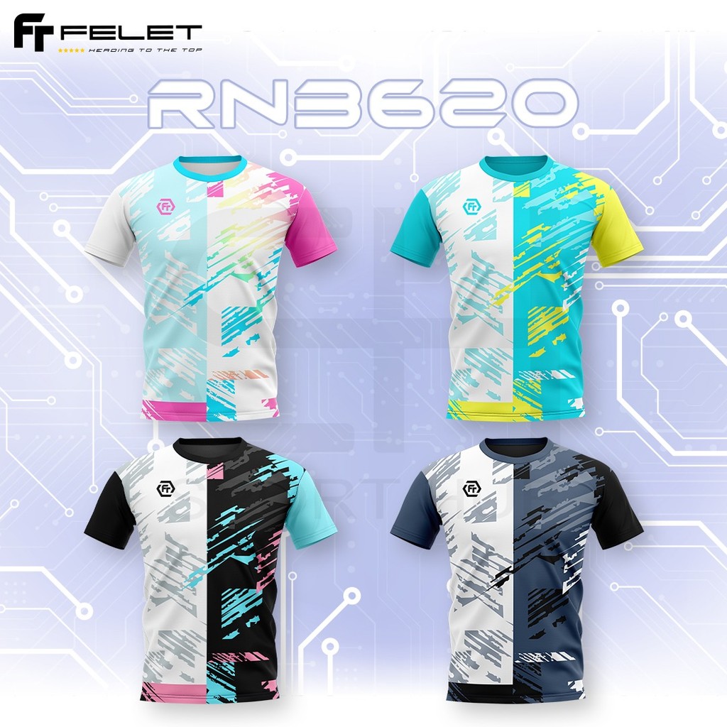 FELET RN JERSEY 3620 เสื้อแบดมินตัน Badminton Baju by FELET