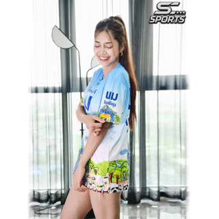 SC Sports เสื้อพิมพ์ลาย เสื้อกีฬาลายนมโรงเรียนนํ้านมโคยูเอชที งานจริงสวยสีสด หนา145g นุ่มลื่นใส่สบาย