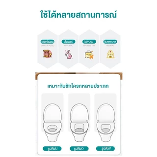 COZII กระดาษรองนั่ง 1แพ็ค10ชิ้น แบบพกพา สะอาด ปลอดภัย แผ่นรองนั่งชักโครก วางบนฝารองนั่งชักโครกในห้องน้ำ