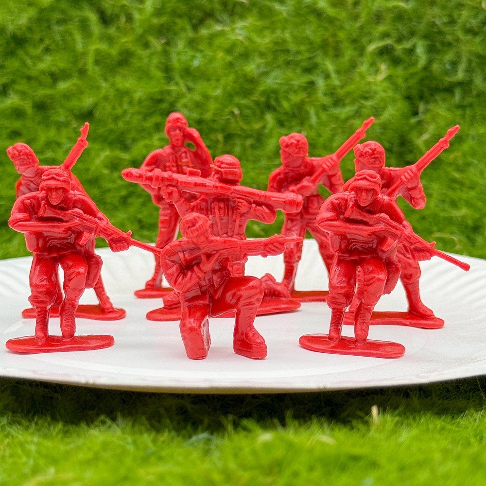 50ชิ้น5เซนติเมตรมินิทหารทหารรุ่นทหาร มินิฟิกเกอร์ เด็กสงครามของเล่นแบบคงที่ฉากสงครามเครื่องประดับ - รูปที่ 4