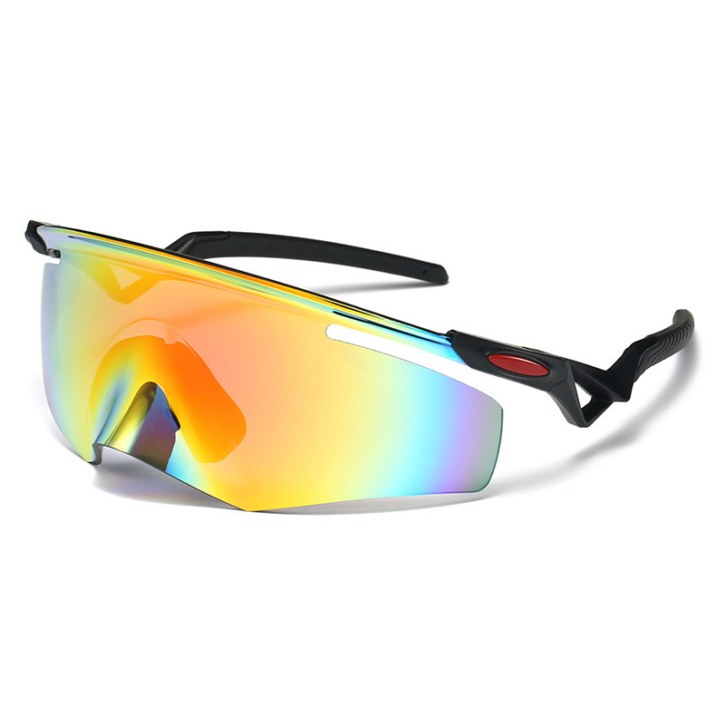 ถนนขี่จักรยานแว่นตากีฬากลางแจ้งใหม่ผู้ชายและผู้หญิงกันลมและป้องกันดวงตาขี่แว่นกันแดด