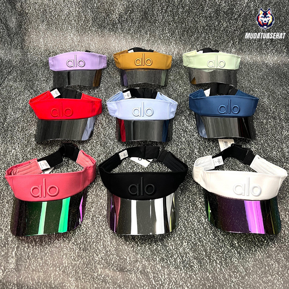 ALO VISOR CAP UNISEX / JOGGING CAP / FITNESS CAP / หมวกกอล์ฟ / หมวกโยคะ / หมวกลําลอง / หมวกกีฬา / หม