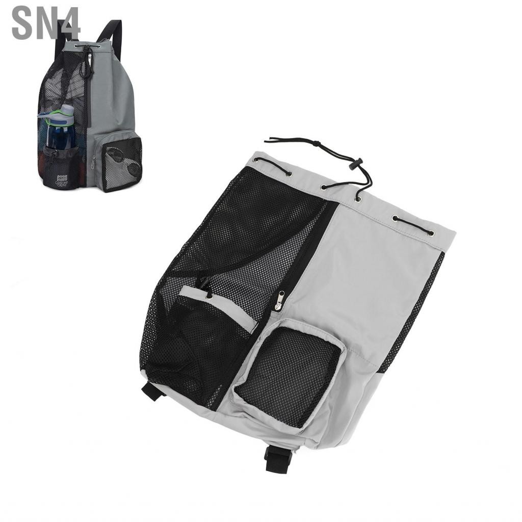 SN4 Swoan94.th-th-th wgfoip Mesh Backpack Backpack สายไหล่ปรับได้ระบายอากาศได้และ PVC ว่ายน้ำสำหรับโ