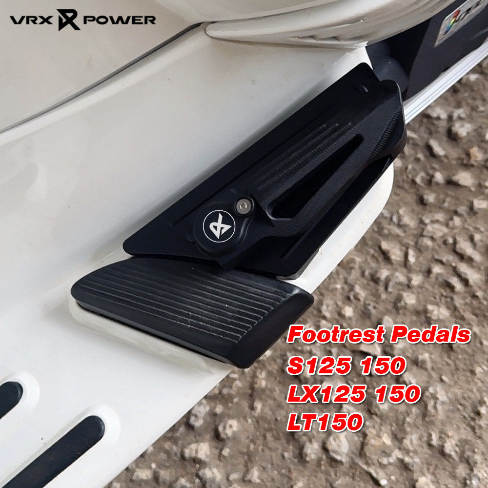 พักเท้า แป้นเหยียบพักเท้า ที่พักเท้าผู้โดยสาร สําหรับ Vespa S125 S150 LX125 2023-2025