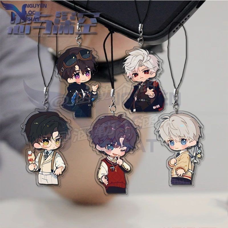 รักและแนวลึกอวกาศสร้อยคอโทรศัพท์มือถือน่ารัก Xavier Zayne Rafayel Silนัส อะคริลิค nlp WrightZ