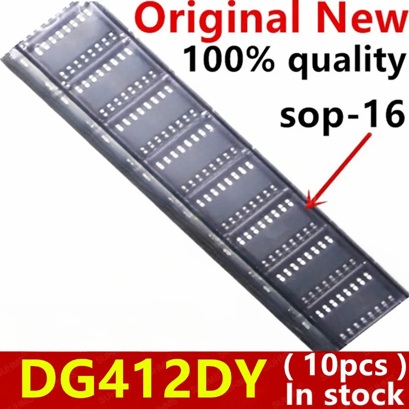 (10ชิ้น)100% ใหม่ DG412DY DG412 DG412DYZ sop-16 ชิปเซ็ต
