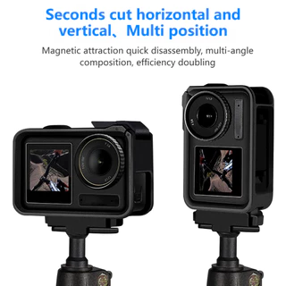 อะแดปเตอร์ฐานแม่เหล็ก For DJI Action Magnetic Adapter For ACTION 3 4 5 ถอดประกอบอย่างรวดเร็ว อะแดปเตอร์