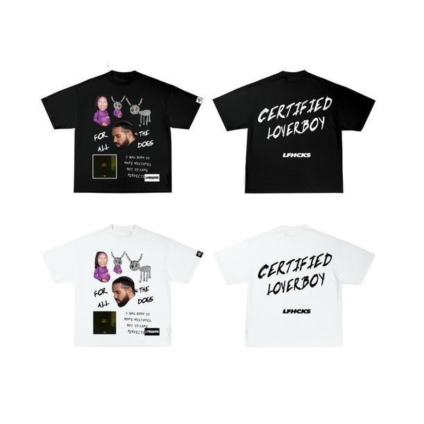 KATUN เสื้อผ้าผ้าฝ้าย A-chock 100% 220g | เสื้อยืดกราฟิกดีไซน์ DRAKE | Regular Fit ไหล่ Streetwear ผ