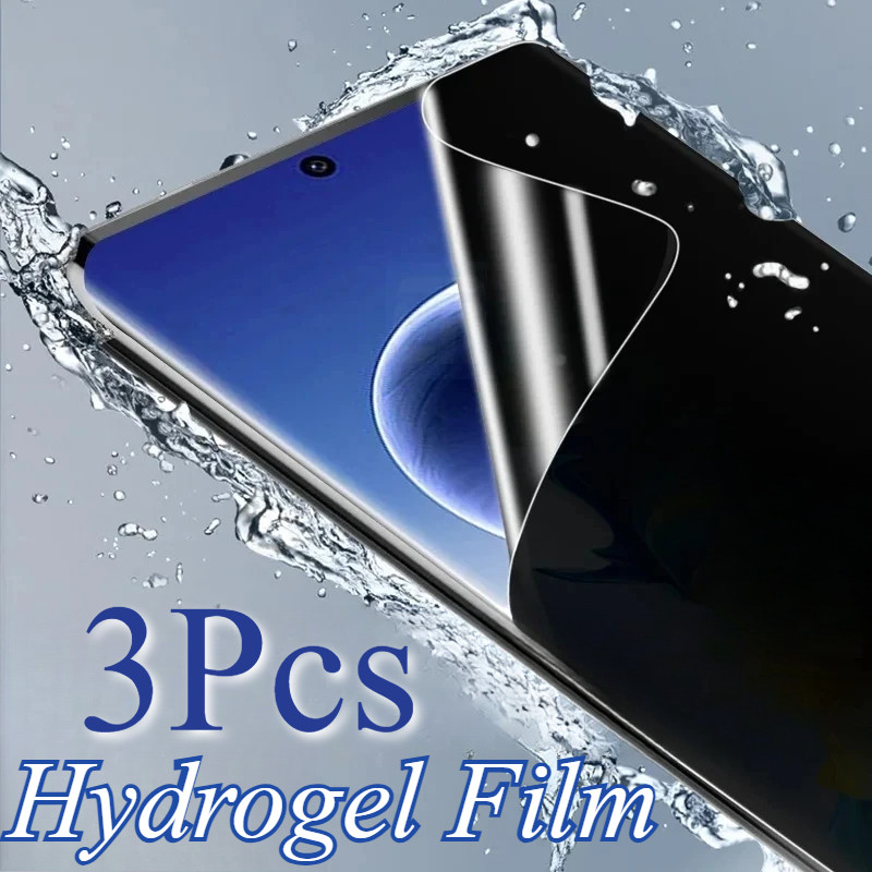 3 ชิ้น HD/แสงสีฟ้า/Matte/ความเป็นส่วนตัวฟิล์มไฮโดรเจลสําหรับ iQOO Z1 Z3 Z5 Z5x Z6 Z7 Z7i Z7s U1 U1x 