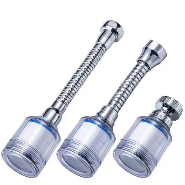 ก๊อกน้ําห้องครัวเครื่องกรองน้ําสั้น Splash-Proof Tap Filter Universal Joint ผักอ่างล้างจาน Water Sav