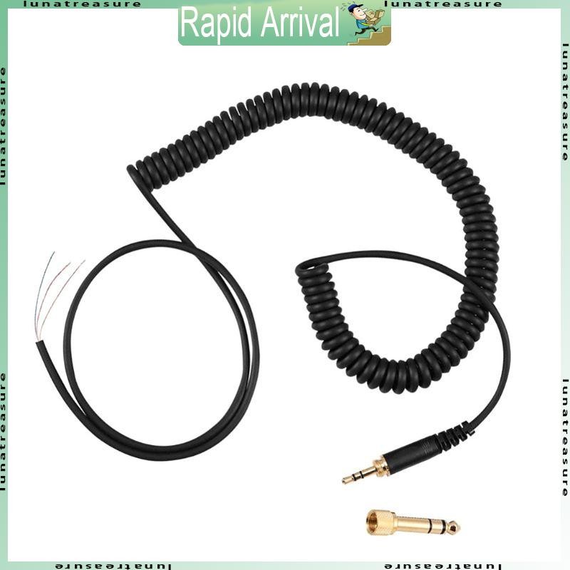 Lun สายสปริงสายไฟปลั๊กสายสําหรับ DT 770 770Pro 990 990Pro หูฟังเปลี่ยนสายไฟ