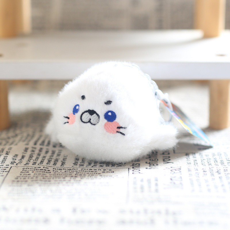 ตุ๊กตาน่ารักสัตว์ทะเล วาฬเพชฌฆาต ปลาฉลาม แมวน้ำ ของเล่นแขวนกระเป๋า