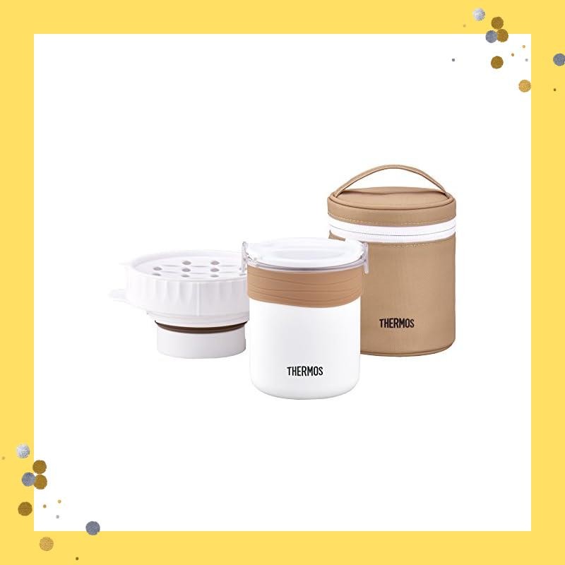 Thermos Bento Box for Cooking Rice, approx. 0.7 cups, White JBS-360 WH