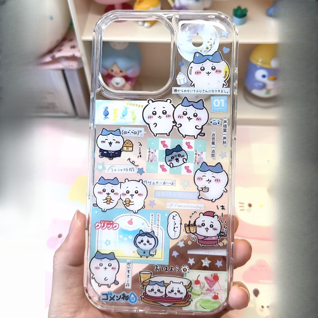 Jikawa ขนาดเล็กแปดโปร่งใสอวกาศเหมาะสําหรับเคสโทรศัพท์ iPhone เหมาะสําหรับ iPhone 16 Pro Max/15/14 Pr