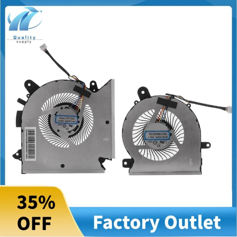 CPU + GPU พัดลมระบายความร้อนสําหรับ GF63 MS-16R1 MS-16R2 GF65 WF65 MS-16R3 MS-16R5 แล็ปท็อป CPU พัดล