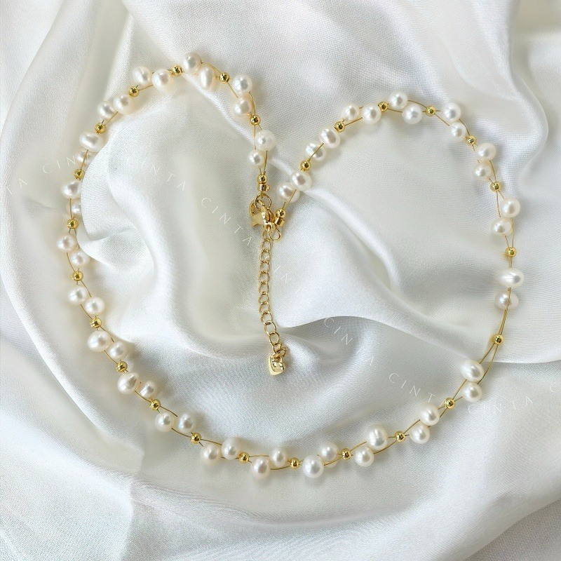 โปรโมชั่น! Love Remin Star Natural Eau de Toilette Water Pearl และสร้อยคอมุกขนาด 5-6 มม.