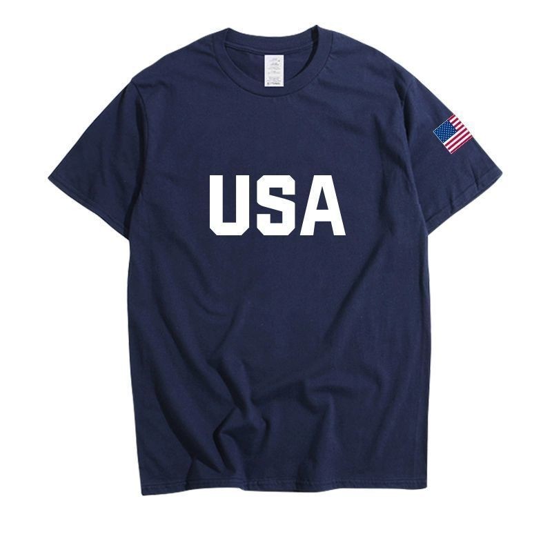 เสื้อยืดแขนสั้นทีมชาติ USA Basketball สตรีทแวร์สำหรับสตรี พิมพ์ลาย แห้งเร็วและระบายอากาศ