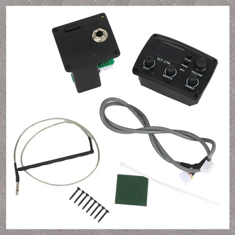 [ULZR] กีต้าร์โปร่ง EQ Preamp พร้อมจูนเนอร์พยากรณ์ดิจิตอล 3 Band EQ Equalizer พร้อมจูนเนอร์กีตาร์ Pi