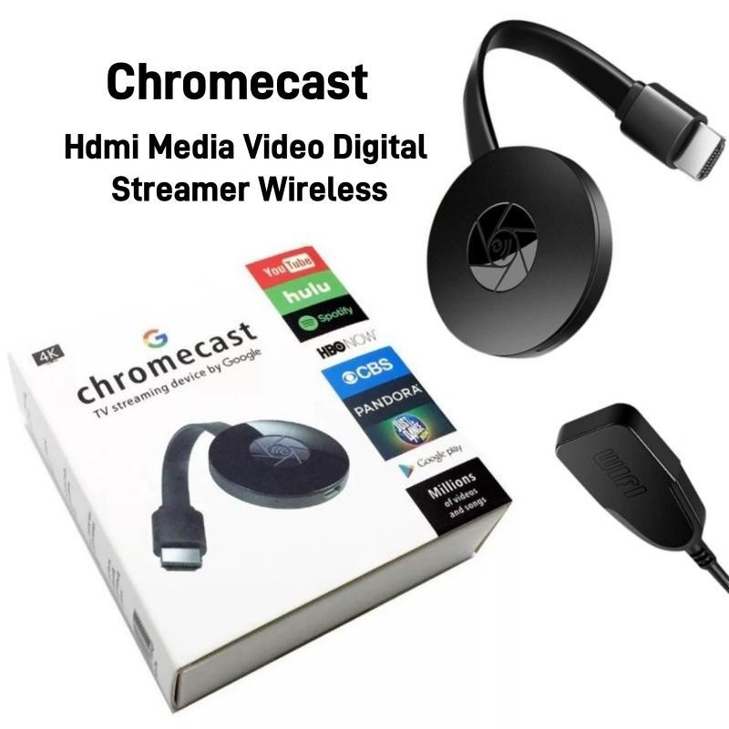 อุปกรณ์สตรีมมิ่ง Chromecast TV 4K โดย Google Wireless Miracast Google HDMI Dongle Display Adapter Fe