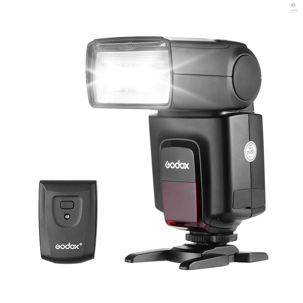 E * M Godox TT520IIUniversal On-Camera Flash Electronic Speedlite + AT-16 2.4G Wireless Trigger Tran