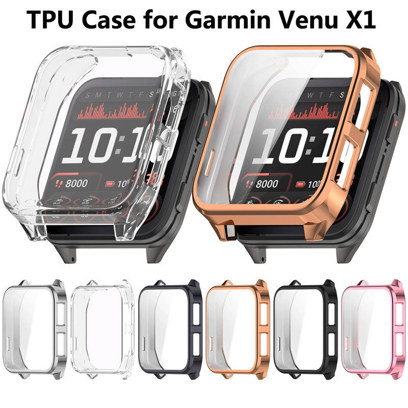 เคส TPU สําหรับ Garmin Venu X1 สมาร์ทวอท์ชซิลิโคนอ่อนนุ่มฝาครอบป้องกันสําหรับอุปกรณ์เสริม Garmin Venu X1 ราคาถูก Shopee Lazada