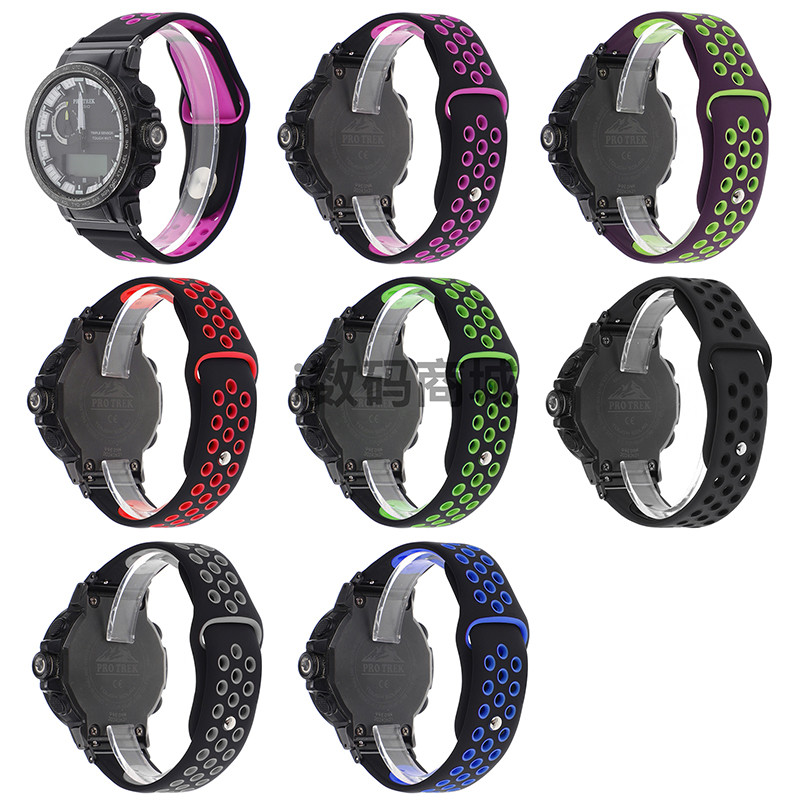 ทดแทน Casio PRW-30 50 60 70 73X PRW-6800 6900 PRW-3400 สายซิลิโคน