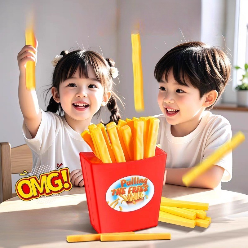 Flying French Fries เด็ก Creative Interactive โต๊ะเกม Prank ของเล่นแม่ลูก Interactive Lottery ของเล่นของขวัญ