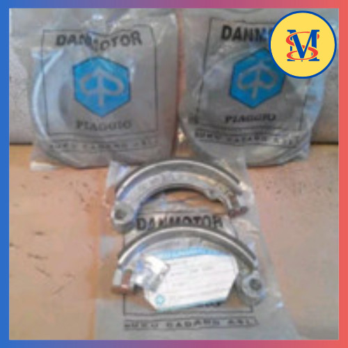 ผ้าเบรคหลัง AZ150 Ring 8 Vespa Super | แดนมอเตอร์สีน้ําเงินดั้งเดิม