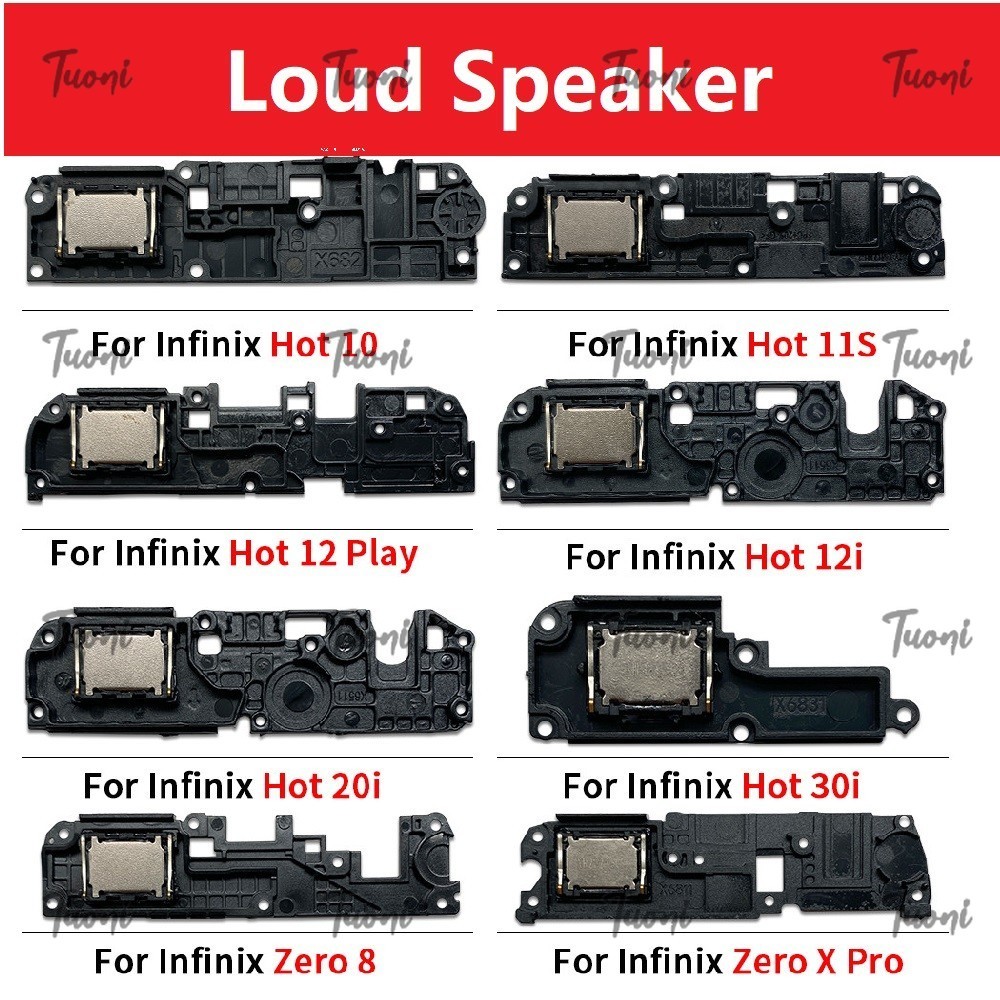 ลําโพงดังสําหรับ Infinix Hot 10i 10 Play 11S 12 12i 20 20i 30 30i Pop 7 Zero 8 X Neo Pro Camon 19 Ne