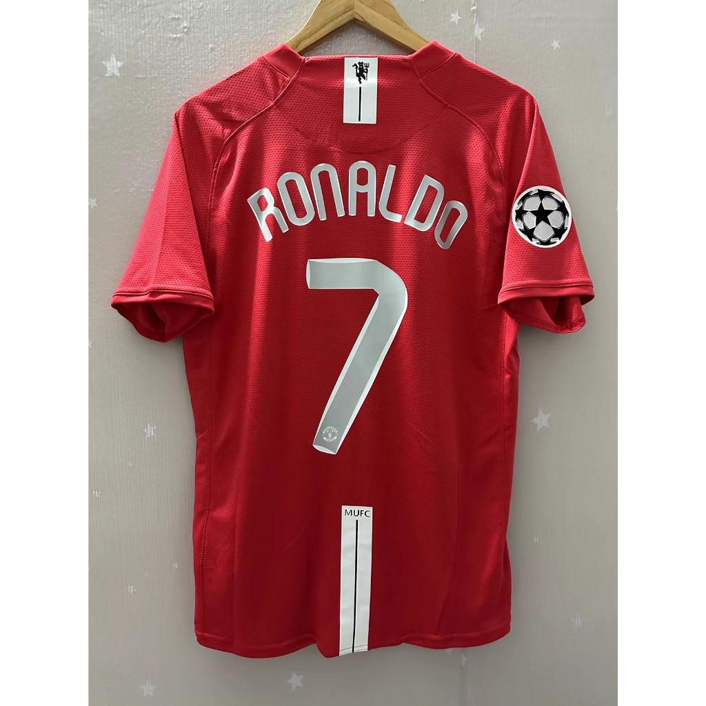 MAN-U Retro Jersey คุณภาพสูง ออกแบบเองได้ สำหรับRONALDOและROONEY