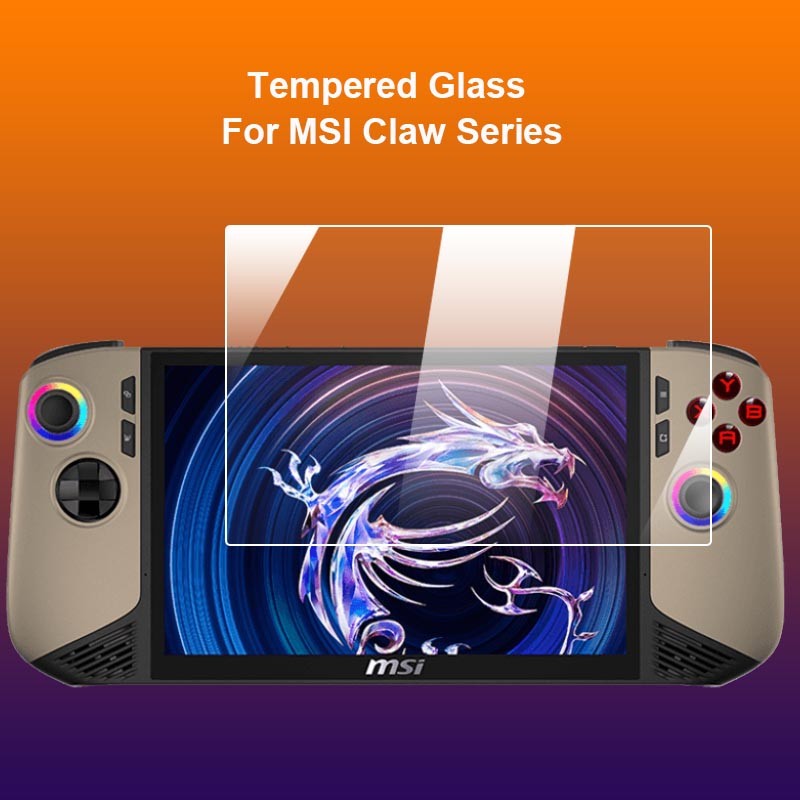 สําหรับ MSI Claw 8 7 AI Plus AI + A1M 7.0 BZ2EM A2VM กระจกนิรภัย 9H 2.5D คอนโซลเกมมือถือป้องกันหน้าจ