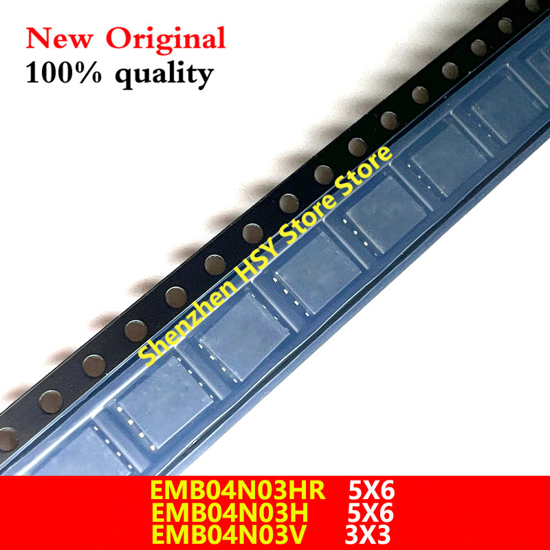 (5 ชิ้น) 100% ใหม่ EMB04N03HR EMB04N03R EMB04N03H EMB04N03V B04N03R B04N03 QFN-8