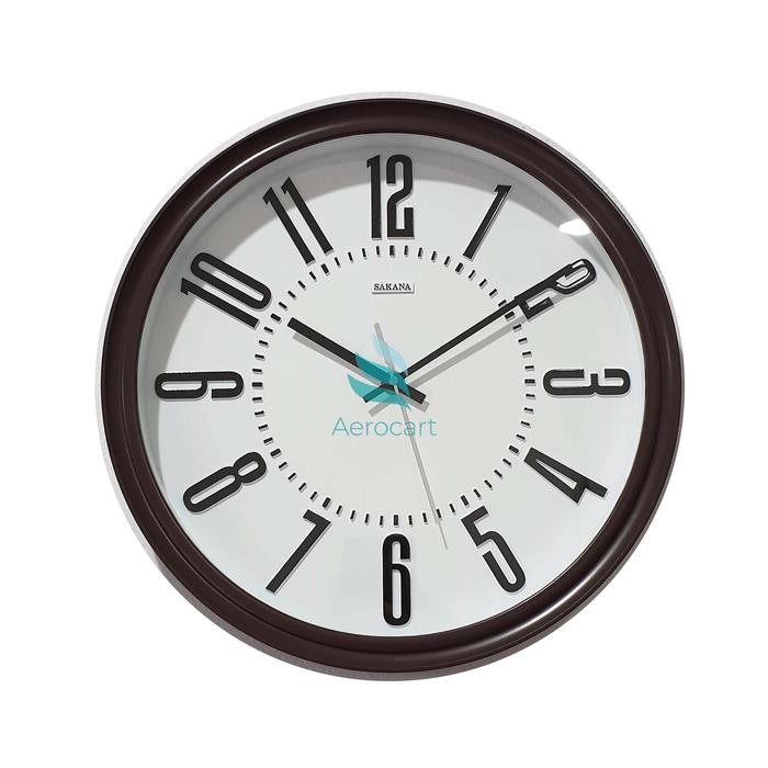 Aerocart Official Store นาฬิกาแขวน SAKANA 550 - สีน้ําตาล/ดํา/ขาว - น้ําตาล
