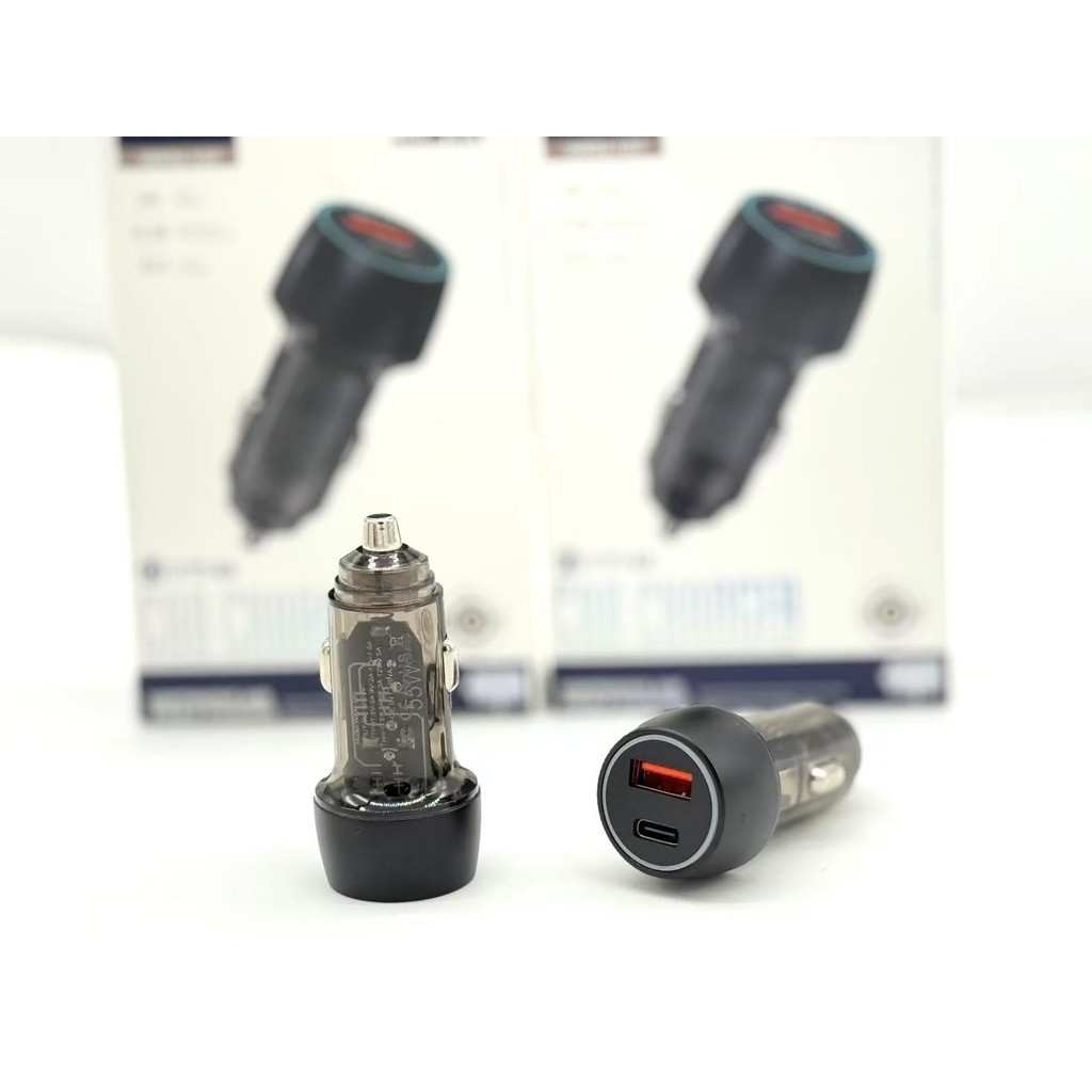 ที่ชาร์จรถยนต์ 55W ชาร์จเร็ว PD 30W QC4.0 USB-C USB-A รองรับโทรศัพท์ทุกรุ่น - รูปที่ 5