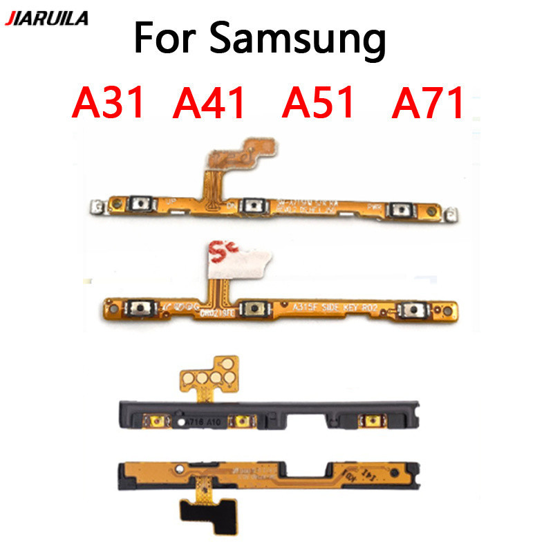 สําหรับ Samsung A31 A41 A51 A71 สวิทช์ปุ่ม & Volume Up / Down On / Off ปุ่ม Flex Cable