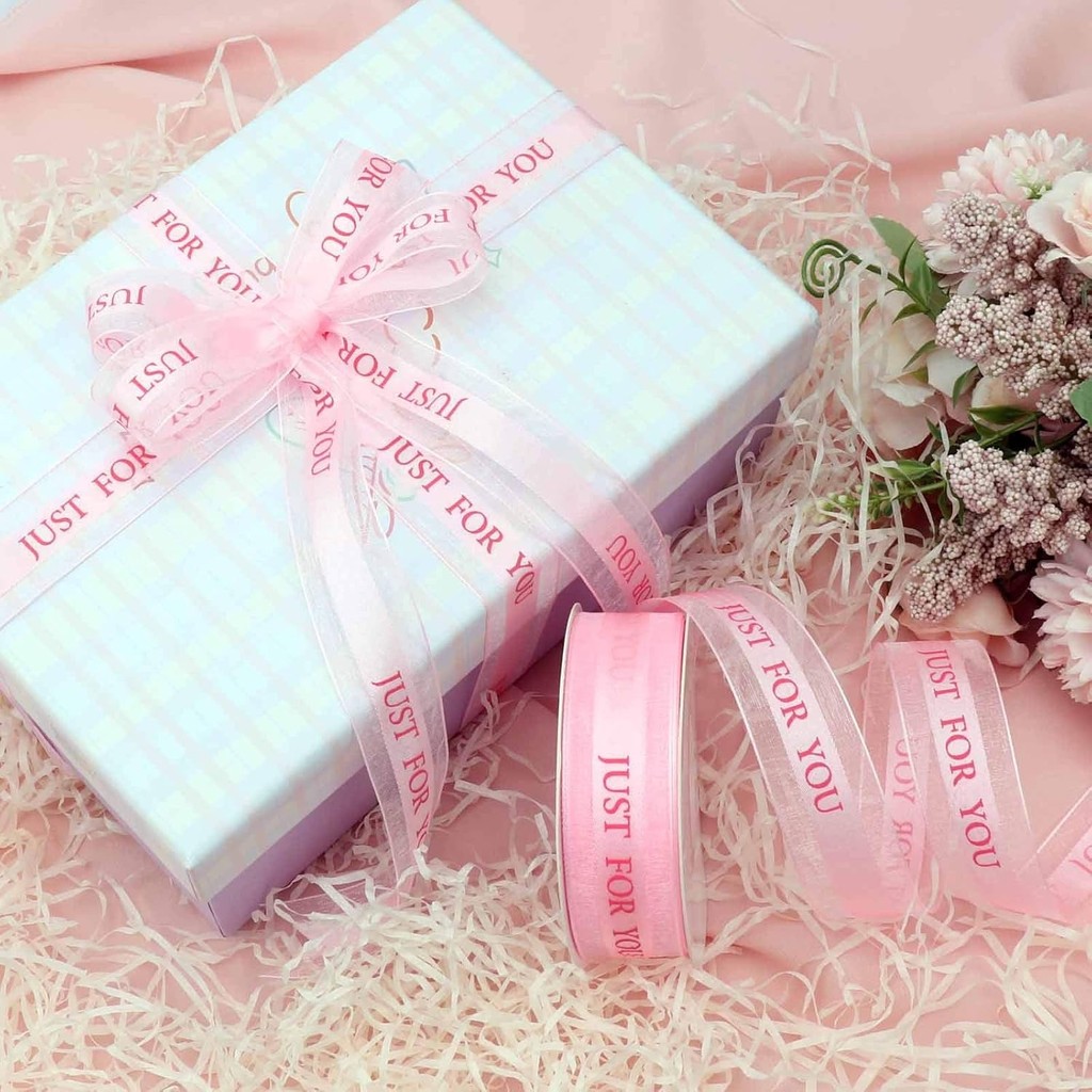 36 หลา ริบบิ้นชีฟองตัวอักษรริบบิ้นเชียร์แฮนด์เมดสําหรับห่อของขวัญงานฝีมือคริสต์มาสโบว์วันเกิดวันวาเลนไทน์ดอกไม้ห่อริบบิ้น - รูปที่ 4