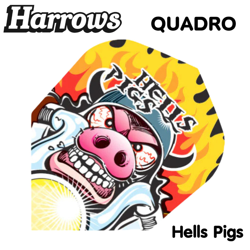 ปีกลูกดอกปาเป้า Harrows Quadro Dart Flights หางลูกดอก 3pcs/pack