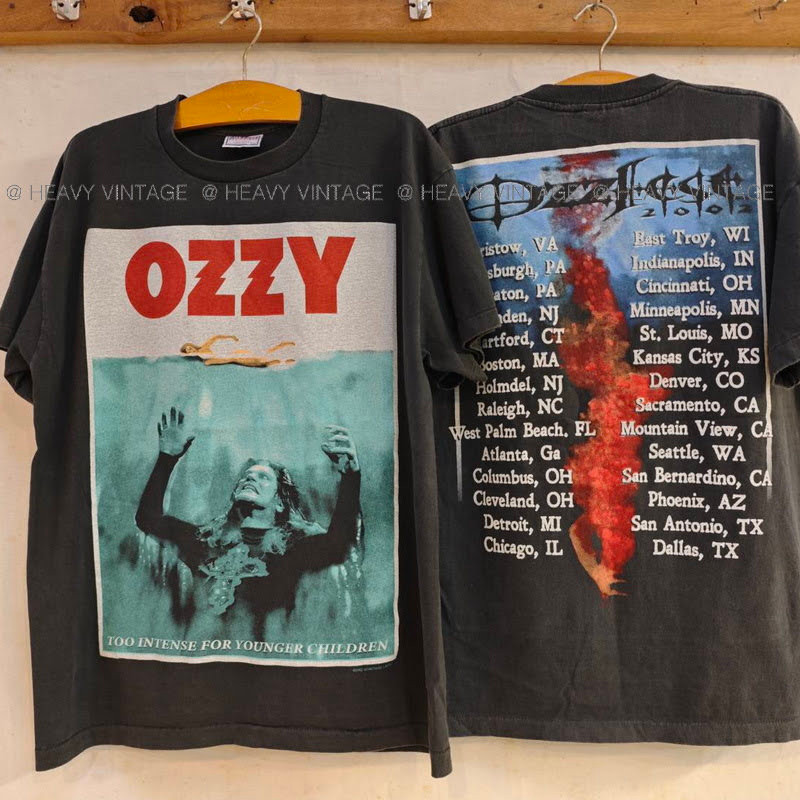 OZZY OSBOURNE OZZFEST 2002 North America Tour Bio Soft เสื้อวินเทจ เสื้อทัวร์ วงร๊อค heavy vintage s
