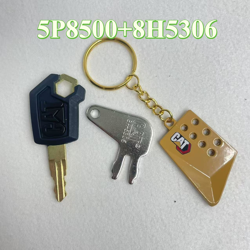 1 ชุด 5P8500 8H-5306 Key จุดระเบิด/ประตูล็อคคุณภาพสูง Key สําหรับ CAT Excavator Dozer Loader พร้อมมี