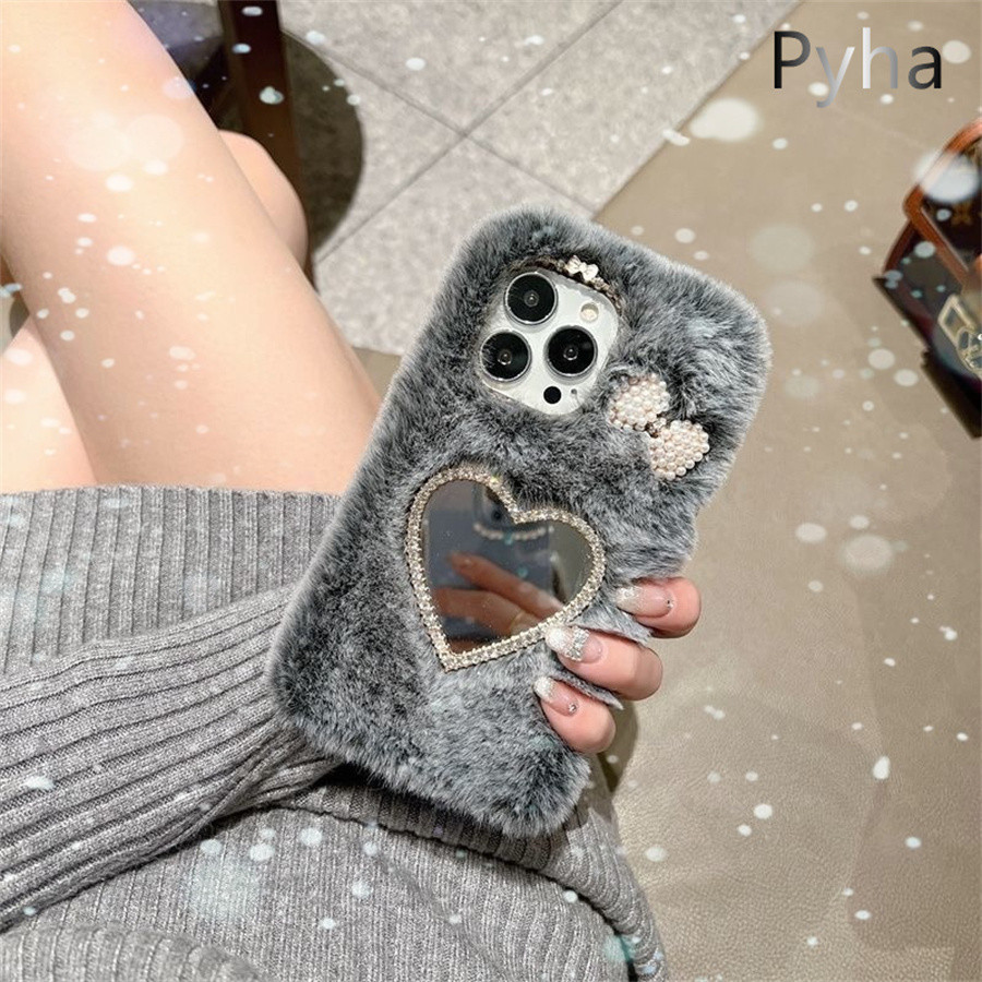 ตุ๊กตาสาวกระจกสําหรับ OOPPO Reno 12 11 10 9 8 7 6 5 4 3 Pro Lite กระจกแต่งหน้าโบว์ Anti Drop ฝาครอบป