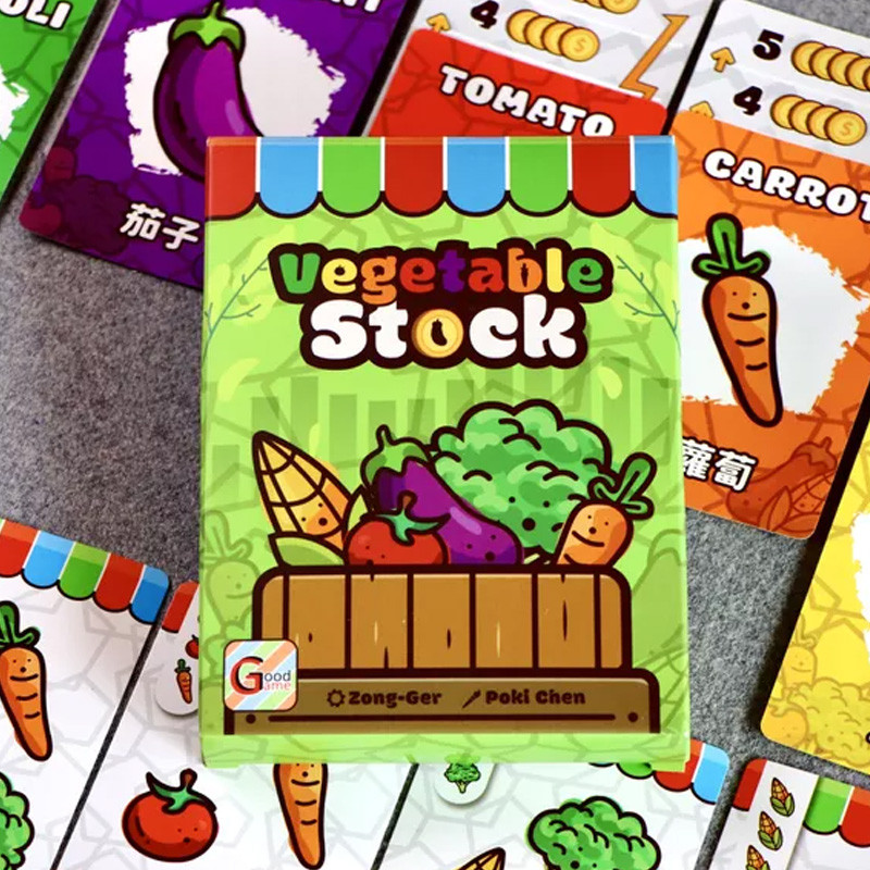 Card Game Vegetable Stock การ์ดเกม เกมกระดานหุ้นผัก เกมคิดตรรกะเกษตรกรน้อย