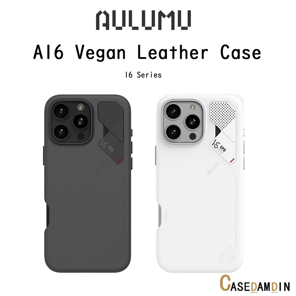 Aulumu A16 Vegan Leather With Magnetic เคสหนังVeganกันกระแทกเกรดพรีเมี่่ยม เคสสำหรับ iPhone16Pro/16P