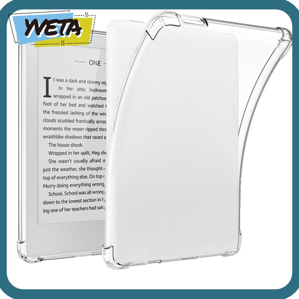 YVETA 6 นิ้ว E-Reader ,สวมใส่ป้องกันการล่มสลาย,คุณภาพสูงกันกระแทกโปร่งใส TPU Back Shell สําหรับ MeeB