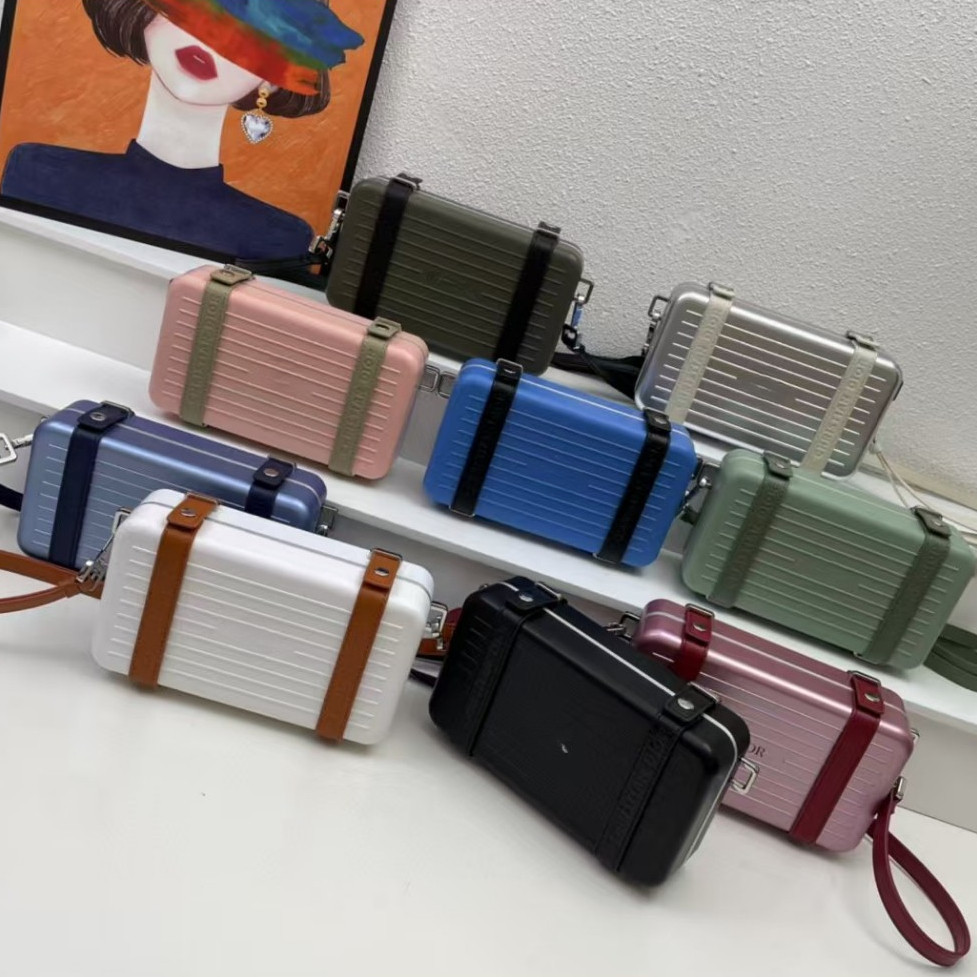 Shang familyDr & RM Classic Collaboration 9-Color PC Material Couple Box Bag Handbag Crossbody Bag