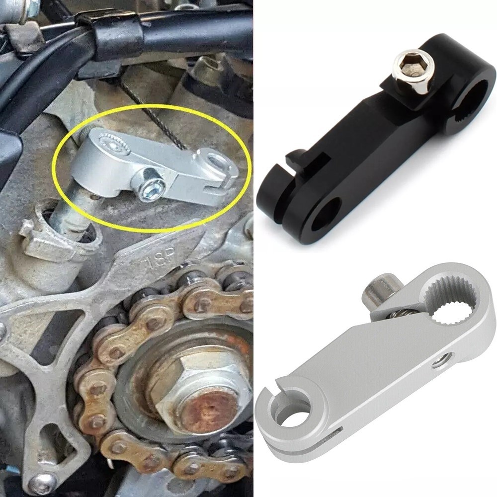 รถจักรยานยนต์ CNC อลูมิเนียมดึงคลัทช์สายแขนผู้ถือสําหรับ Yamaha YFZ450 YFZ450R YFZ450X YFZ450/450R/4