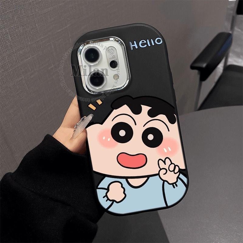 เคสสำหรับ OPPO Reno 15 15F 14 14F 13 5G เคส OPPO Reno 15 14 13 Pro เคส OPPO Reno 15 Pro Max ลายการ์ตูนอนิเมะ Crayon Shin-chan เคส TPU กันกระแทกน่ารัก