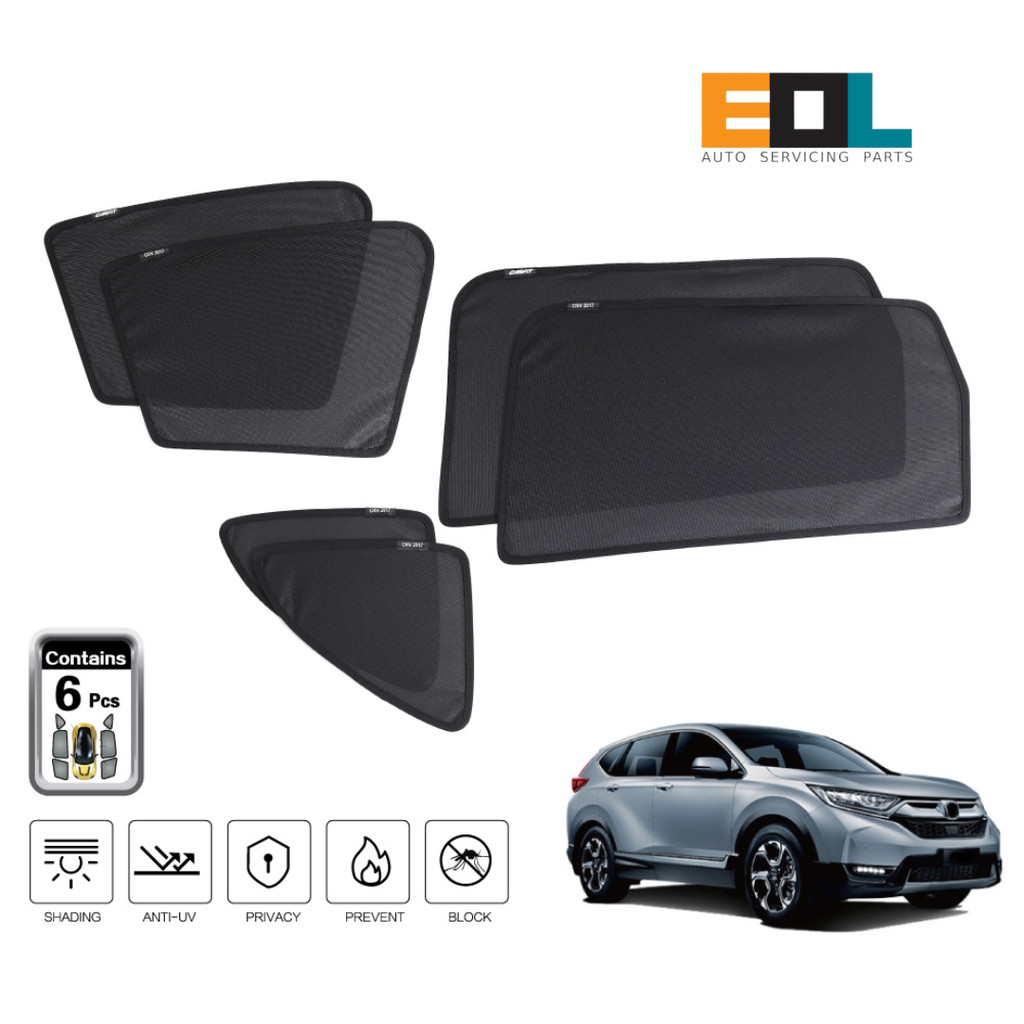 SHENGGE Car Fit Sunshade CRV 2017 ชุด (4 ชิ้น) Pelindung Matahari Kereta SHENGGE HONDA CRV 2017