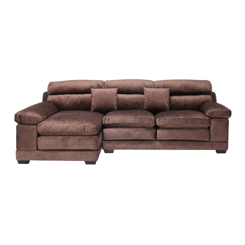 SB Design Square โซฟาเข้ามุมซ้าย รุ่น Tennessee สีน้ำตาล (285x168x100 ซม.)  แบรนด์ KONCEPT FURNITURE