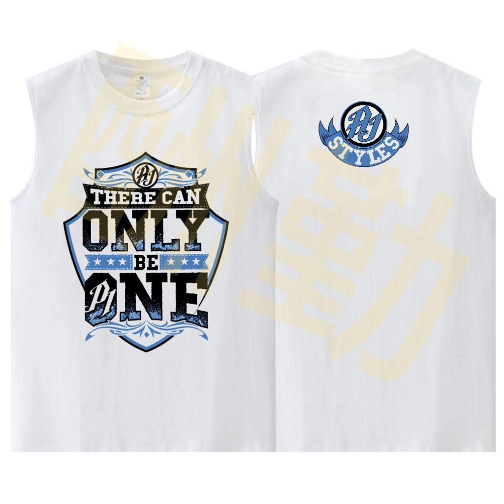 เสื้อยืด WWE Legendary Master AJ Styles ผ้าฝ้าย 100%